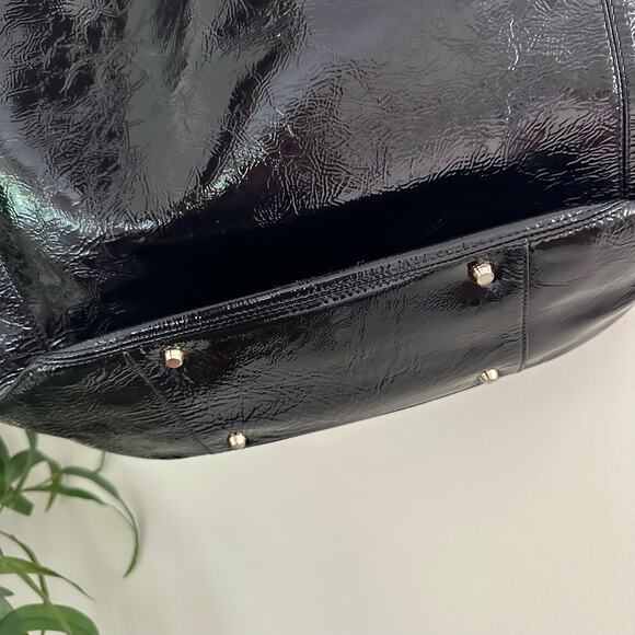 Anya Hindmarch Patent Leather Tassel Tote Bag Black with Dust Bag - Picture 5 of 11